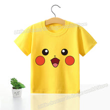 Load image into Gallery viewer, Kinder T-Shirts mit niedlichen Pokemon oder Pikachu Motiven kaufen