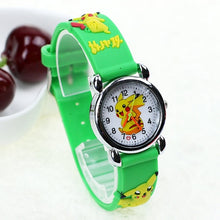 Lade das Bild in den Galerie-Viewer, Pikachu Kinder Uhr in verschiedenen Farben kaufen