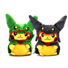 Lade das Bild in den Galerie-Viewer, Pikachu Rayquaza Cosplay Grün oder Schwarz (ca. 20cm) kaufen