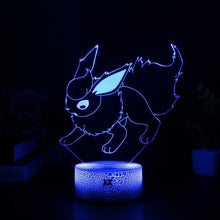 Lade das Bild in den Galerie-Viewer, Eevee / Evoli 3D LED Lampe (9 Motive) Nachtlicht, Tischlampe kaufen