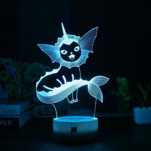 Lade das Bild in den Galerie-Viewer, Eevee / Evoli 3D LED Lampe (9 Motive) Nachtlicht, Tischlampe kaufen