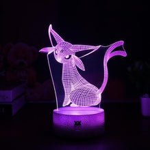 Lade das Bild in den Galerie-Viewer, Eevee / Evoli 3D LED Lampe (9 Motive) Nachtlicht, Tischlampe kaufen