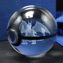 Load image into Gallery viewer, Charizard Glurak Crystal Pokemon Go Ball mit 3D Effekt kaufen