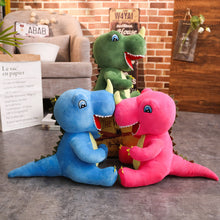 Load image into Gallery viewer, Lustiger Dino Kuscheltier - Dinosaurier Plüsch (60cm oder 95cm) kaufen