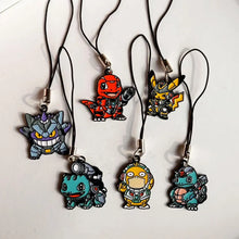 Load image into Gallery viewer, 6er Set Anhänger, Halsketten oder Broschen im Mecha Pokemon Look
