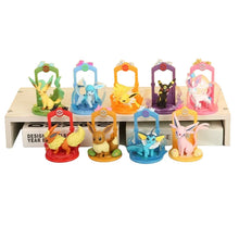 Lade das Bild in den Galerie-Viewer, Pokemon Eeveelution Figuren Set (9 Stk.) Evoli, Sylveon Espeon Glaceon Leafeon etc.
