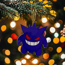 Load image into Gallery viewer, Weihnachtsbaum Anhänger im Pokemon Look (Gengar, Pikachu, Schiggy, Charmander oder Pummeluff)

