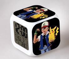 Load image into Gallery viewer, Pokemon Anime Wecker mit LED und Alarm Funktion in vielen Motiven
