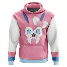 Load image into Gallery viewer, Feelinara Hoodie Sylveon Pokemon Pullover in Blau oder Pink
