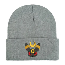 Load image into Gallery viewer, Warme Nachtara Umbreon Beanie Winter Herbst Mütze
