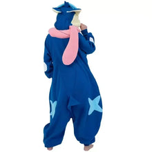 Lade das Bild in den Galerie-Viewer, Quajutsu Greninja Onesie Kigurumi Pyjama Cosplay Kostüm für Erwachsene
