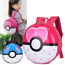 Lade das Bild in den Galerie-Viewer, Kinder  Rucksack im Pokeball Aussehen - viele Motive
