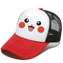 Load image into Gallery viewer, Fröhliche Baseball Caps mit Pokemon Pikachu Motiven für Kinder oder Erwachsene
