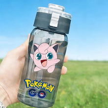 Load image into Gallery viewer, 600ml Pokémon Glurak, Pummeluff, Schiggy Wasserflasche Trinkflasche für Sommer und Freizeit
