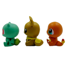 Load image into Gallery viewer, Niedliche Pokemon Figuren im 6er Pack (Pikachu, Evoli, Glumanda, Schiggy, Bulbasaur &amp; Relaxo)
