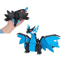 Load image into Gallery viewer, Mega Glurak Charizard X Y Figur mit bewegbaren Flügeln etc.
