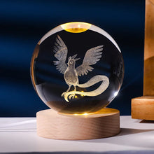 Lade das Bild in den Galerie-Viewer, Pokemon Kristallkugel mit LED Licht, Geschenkidee, viele Pokemon Motive
