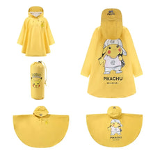 Lade das Bild in den Galerie-Viewer, Pikachu Pokemon Regenumhang Jacke für Kinder
