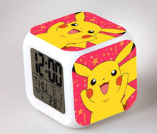 Load image into Gallery viewer, Pokemon Anime Wecker mit LED und Alarm Funktion in vielen Motiven
