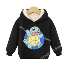 Load image into Gallery viewer, Warme gefütterte Kinder Pullies Hoodies mit Pokemon Motiven
