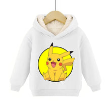 Load image into Gallery viewer, Warme gefütterte Kinder Pullies Hoodies mit Pokemon Motiven
