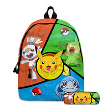 Lade das Bild in den Galerie-Viewer, Pikachu Rucksack mit Federmappe im praktischen Set kaufen
