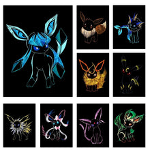 Load image into Gallery viewer, Abstrakte Pokemon Evoli Entwicklungen Poster Wand Dekoration
