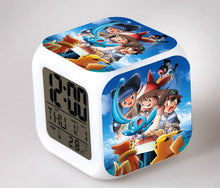 Load image into Gallery viewer, Pokemon Anime Wecker mit LED und Alarm Funktion in vielen Motiven
