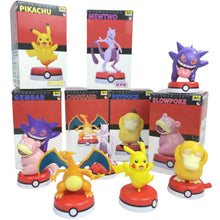 Lade das Bild in den Galerie-Viewer, 6er Set Pokemon Figuren Spielzeug mit Pikachu, Mewtu, Glurak, Enton, Gengr und Flegmon
