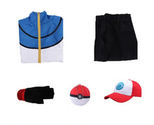 Load image into Gallery viewer, Pokemon Trainer Kostüm Cosplay Set für Karneval, Fasching etc.
