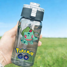 Load image into Gallery viewer, 600ml Pokémon Glurak, Pummeluff, Schiggy Wasserflasche Trinkflasche für Sommer und Freizeit
