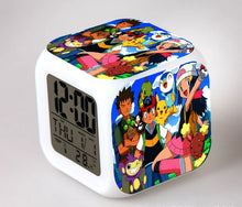 Load image into Gallery viewer, Pokemon Anime Wecker mit LED und Alarm Funktion in vielen Motiven
