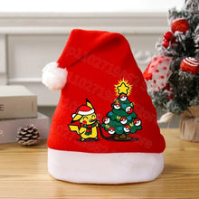 Load image into Gallery viewer, Weihnachtliche Pikachu Pokemon Mütze für Kinder oder Erwachsene

