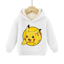 Load image into Gallery viewer, Warme gefütterte Kinder Pullies Hoodies mit Pokemon Motiven

