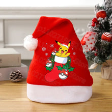 Load image into Gallery viewer, Weihnachtliche Pikachu Pokemon Mütze für Kinder oder Erwachsene
