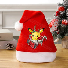 Load image into Gallery viewer, Weihnachtliche Pikachu Pokemon Mütze für Kinder oder Erwachsene
