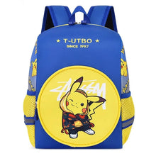 Lade das Bild in den Galerie-Viewer, Pikachu Blau-Gelber Kinderrucksack für Kindergarten oder Freizeit (32*12*26cm)
