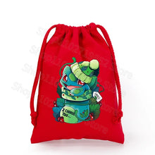 Load image into Gallery viewer, Weihnachtliche Pokemon Pikachu Tassche mit Kordel für Nikolaus, Weihnachten Geschenke etc.
