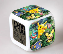 Load image into Gallery viewer, Pokemon Anime Wecker mit LED und Alarm Funktion in vielen Motiven
