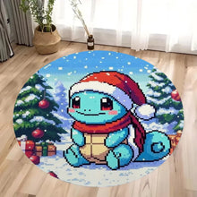 Load image into Gallery viewer, Pokemon Teppich mit Weihnachts Motiven im Retro Pixel Look
