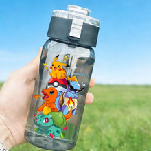 Load image into Gallery viewer, 600ml Pokémon Glurak, Pummeluff, Schiggy Wasserflasche Trinkflasche für Sommer und Freizeit
