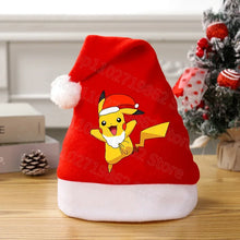Load image into Gallery viewer, Weihnachtliche Pikachu Pokemon Mütze für Kinder oder Erwachsene
