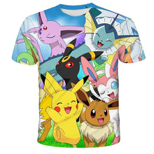 Load image into Gallery viewer, Bunte Farbenfrohe Pokemon T-Shirts für den Sommer
