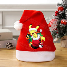 Load image into Gallery viewer, Weihnachtliche Pikachu Pokemon Mütze für Kinder oder Erwachsene
