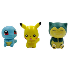 Load image into Gallery viewer, Niedliche Pokemon Figuren im 6er Pack (Pikachu, Evoli, Glumanda, Schiggy, Bulbasaur &amp; Relaxo)
