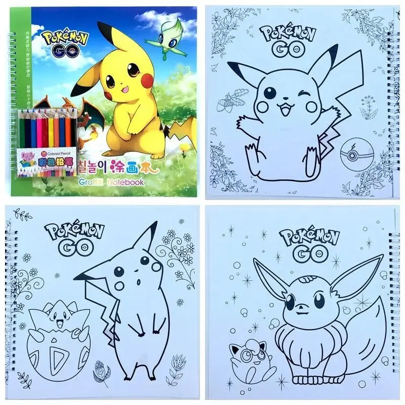 Pokemon Malbuch mit Pikachu u. a.