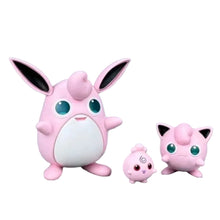 Lade das Bild in den Galerie-Viewer, Pummeluff Jigglypuff, Fluffeluff, Knuddeluff Evolution Entwicklungen Figuren Set
