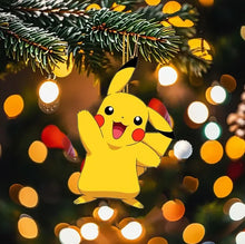 Load image into Gallery viewer, Weihnachtsbaum Anhänger im Pokemon Look (Gengar, Pikachu, Schiggy, Charmander oder Pummeluff)
