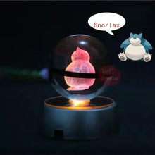 Lade das Bild in den Galerie-Viewer, Kristall Pokeball mit 3D Effekt Realxo Mewtu Pikachu uvm. kaufen
