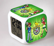Load image into Gallery viewer, Pokemon Anime Wecker mit LED und Alarm Funktion in vielen Motiven
